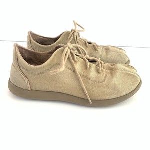 Crocs Men’s Size 7M Venture Oxford Casual Canvas Lace-Up Shoes Khaki